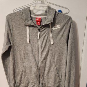 Nike Women's Zip Up Hoodie - Medium